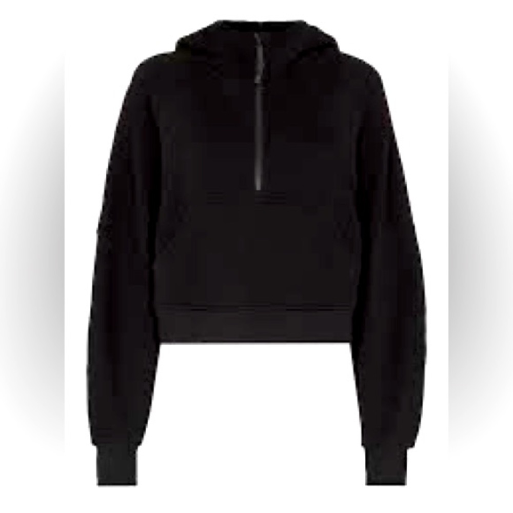 Lululemon Scuba Oversized 1/2 Zip Hoodie in black, xs/s, like new w/o tag